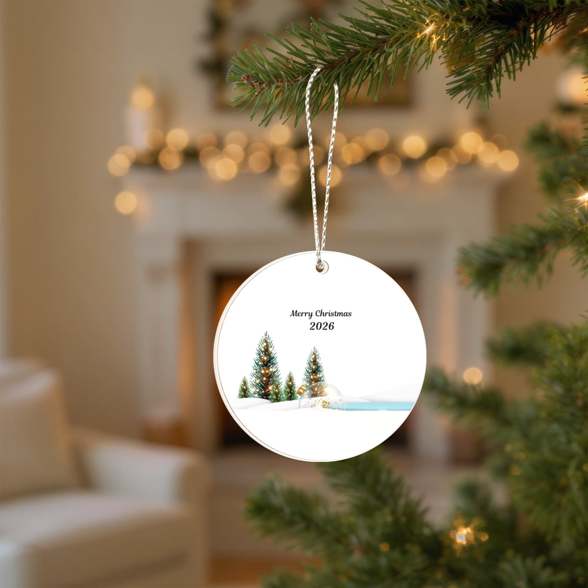 Winter Forest Christmas Ornament 2026 – Holiday Tree Keepsake
