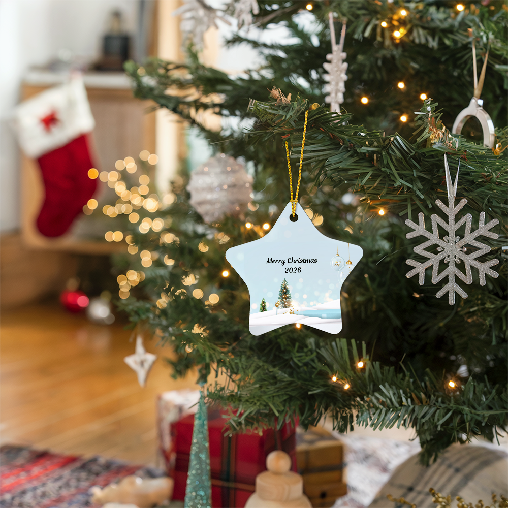 High-Gloss Star Christmas Ornament 2026