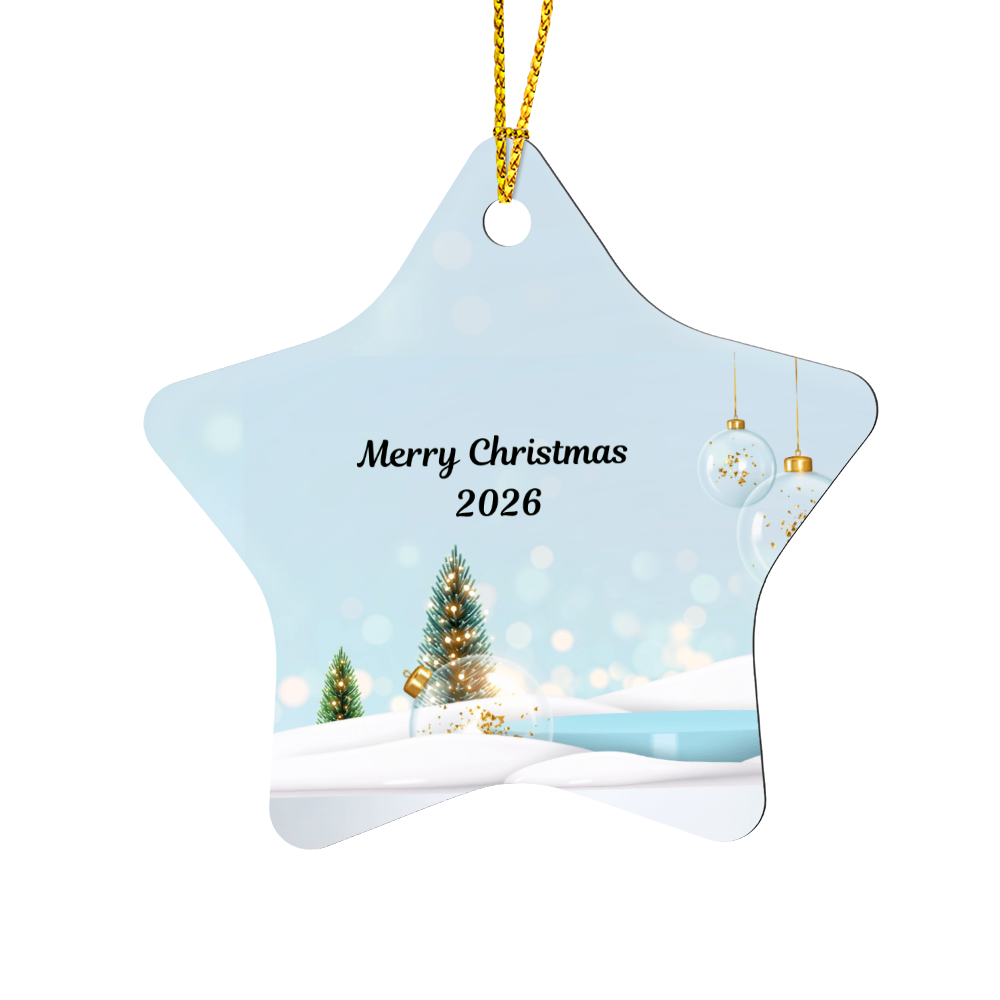 High-Gloss Star Christmas Ornament 2026