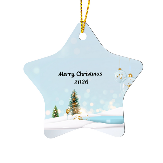 High-Gloss Star Christmas Ornament 2026