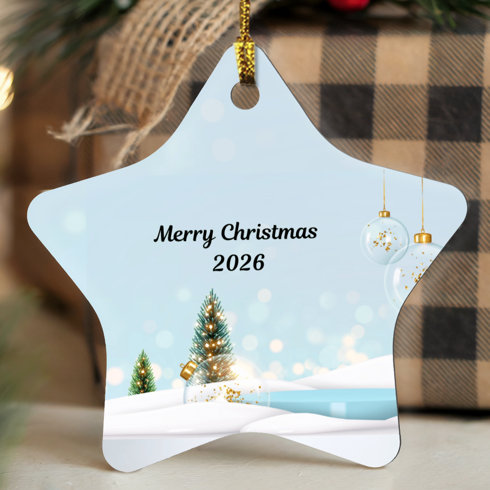 High-Gloss Star Christmas Ornament 2026