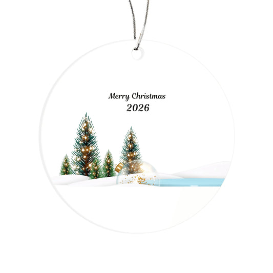 Winter Forest Christmas Ornament 2026 – Holiday Tree Keepsake