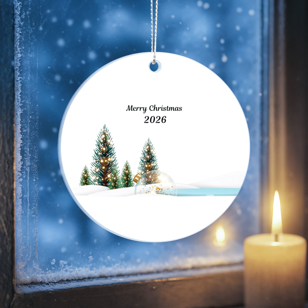 Winter Forest Christmas Ornament 2026 – Holiday Tree Keepsake