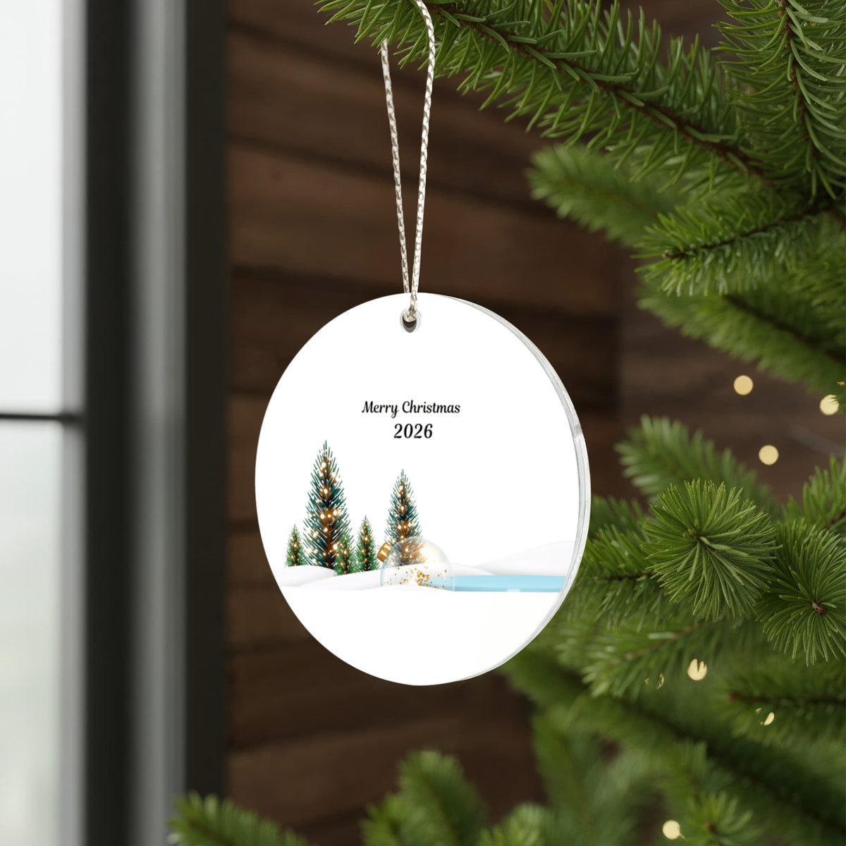 Winter Forest Christmas Ornament 2026 – Holiday Tree Keepsake