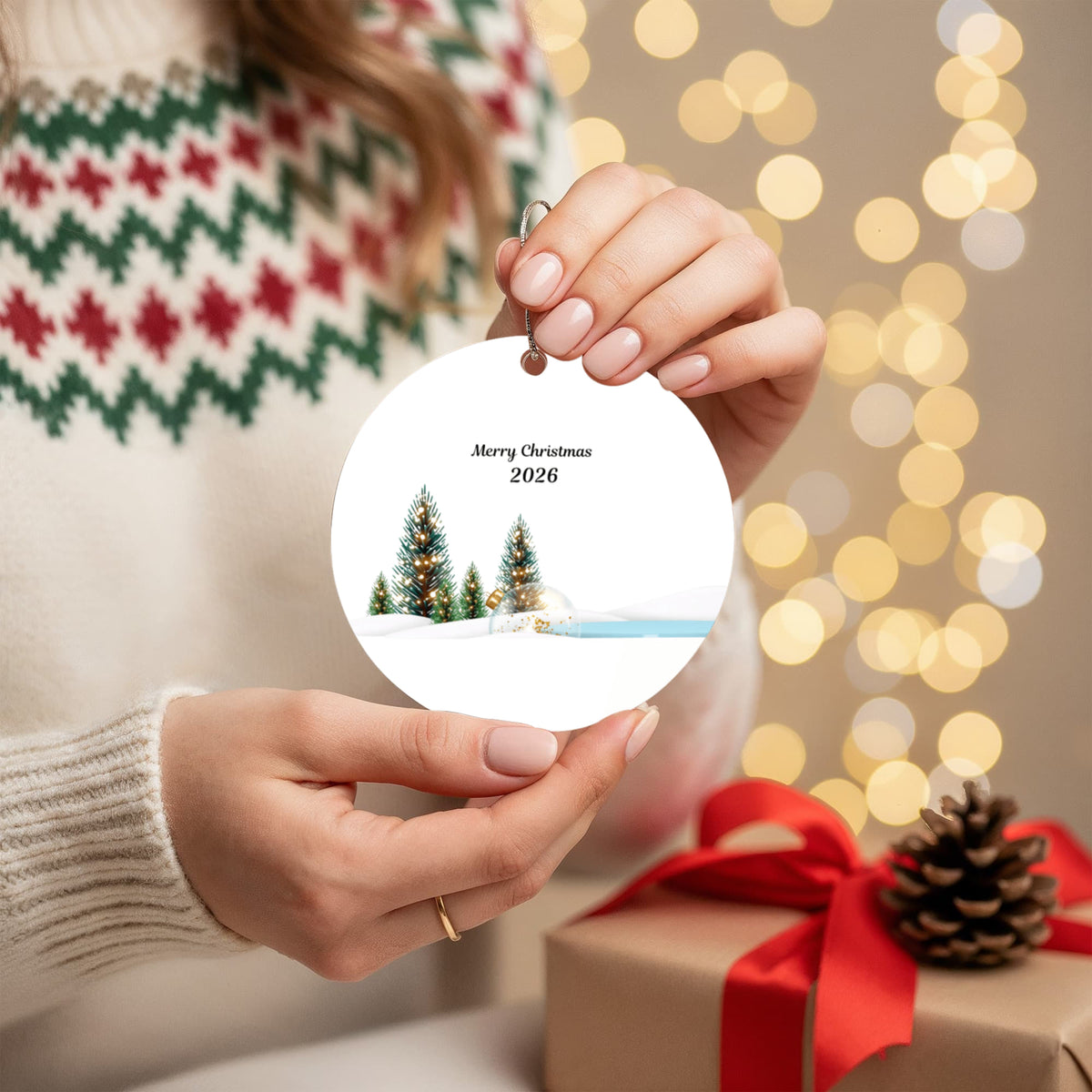 Winter Forest Christmas Ornament 2026 – Holiday Tree Keepsake
